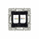 Механизм компьютерной розетки двойной SCT-MPC2-PL-BK (RJ-45, CAT6), Arlight, 045337, изображение 2 Механизм компьютерной розетки двойной SCT-MPC2-PL-BK (RJ-45, CAT6), Arlight, 045337, изображение 2