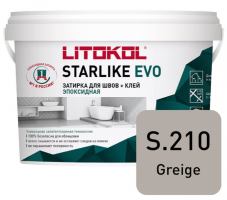 Затирка эпоксидная Litokol Starlike Evo S.210 Greige, 5 кг Затирка эпоксидная Litokol Starlike Evo S.210 Greige, 5 кг