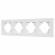 Рамка пластиковая FRM-PERIO-PL-4-WH, Arlight, 049758, изображение 1