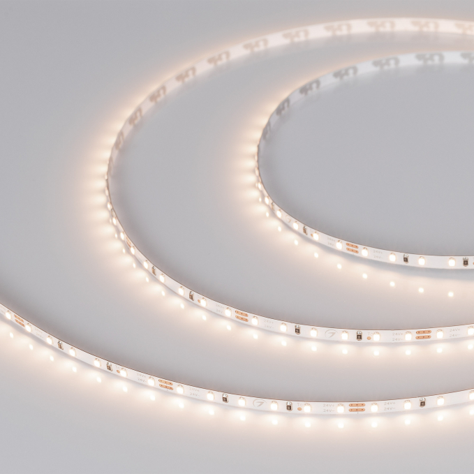 Светодиодная лента MICROLED-M120-4mm 24V Warm3500 (5.4 W/m, IP20, 2216, 5m), Arlight, 040606, изображение 1 Светодиодная лента MICROLED-M120-4mm 24V Warm3500 (5.4 W/m, IP20, 2216, 5m), Arlight, 040606, изображение 1
