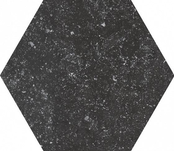 Керамогранит Equipe Coralstone Hexagon Black Antislip 29.2x25.4, 23580 Керамогранит Equipe Coralstone Hexagon Black Antislip 29.2x25.4, 23580