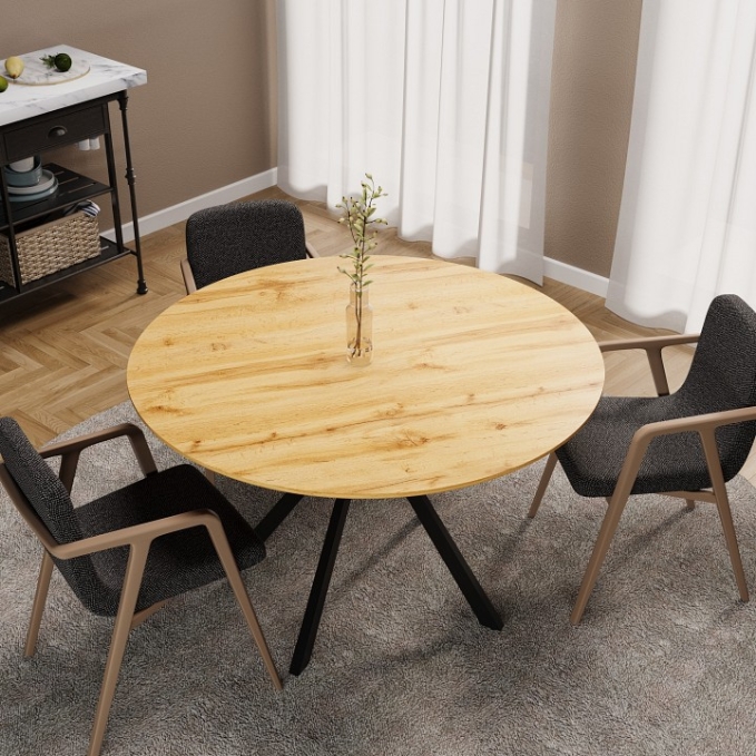 Стол обеденный Luminary Fusion, Hesby Import, HSBI_DT2313_wooden