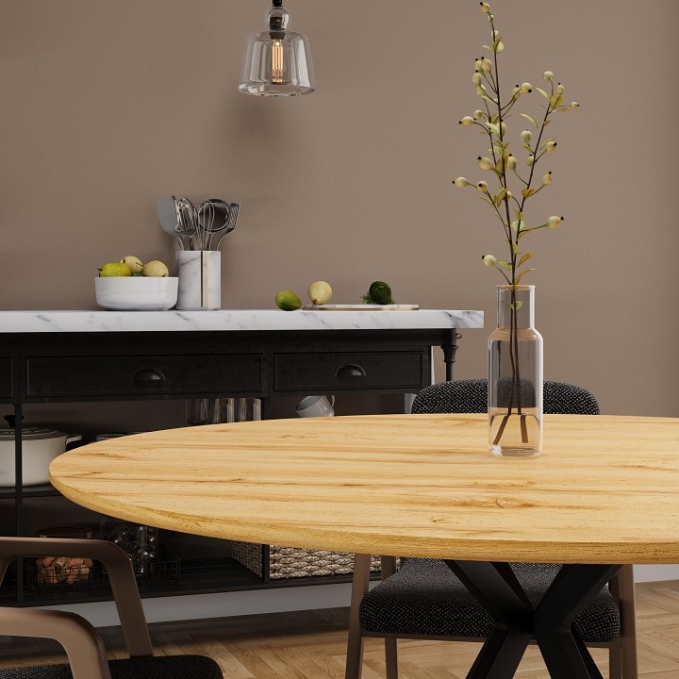 Стол обеденный Luminary Fusion, Hesby Import, HSBI_DT2313_wooden