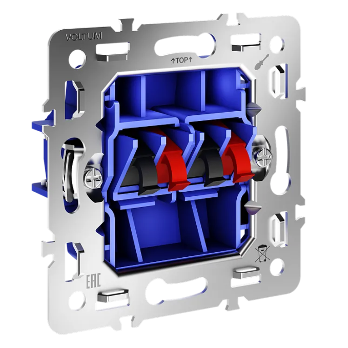 Механизм розетки акустической 4-местной, S70, Voltum, VLS0603M