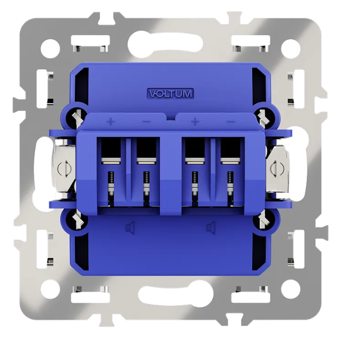 Механизм розетки акустической 4-местной, S70, Voltum, VLS0603M