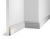 Плинтус Cosca Decor AP05 под покраску, 70x16x2400 мм, МДФ