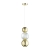 Подвес LED 7W 4000K 300Лм CRYSTAL L-VISION ODL23 573 ODEON LIGHT, 5008/7LA