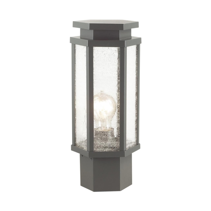 Уличный светильник на столб IP44 E27 100W 220V GINO NATURE ODL18 707 ODEON LIGHT 4048/1B, фото на белом фоне