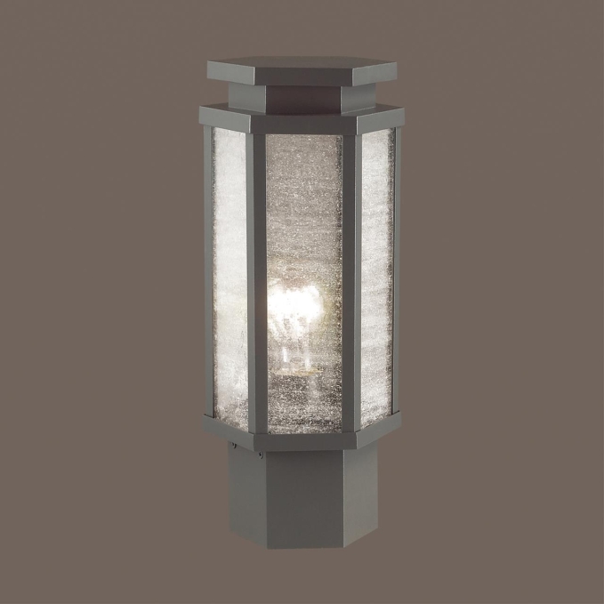Уличный светильник на столб IP44 E27 100W 220V GINO NATURE ODL18 707 ODEON LIGHT 4048/1B, фото на цветном фоне 1