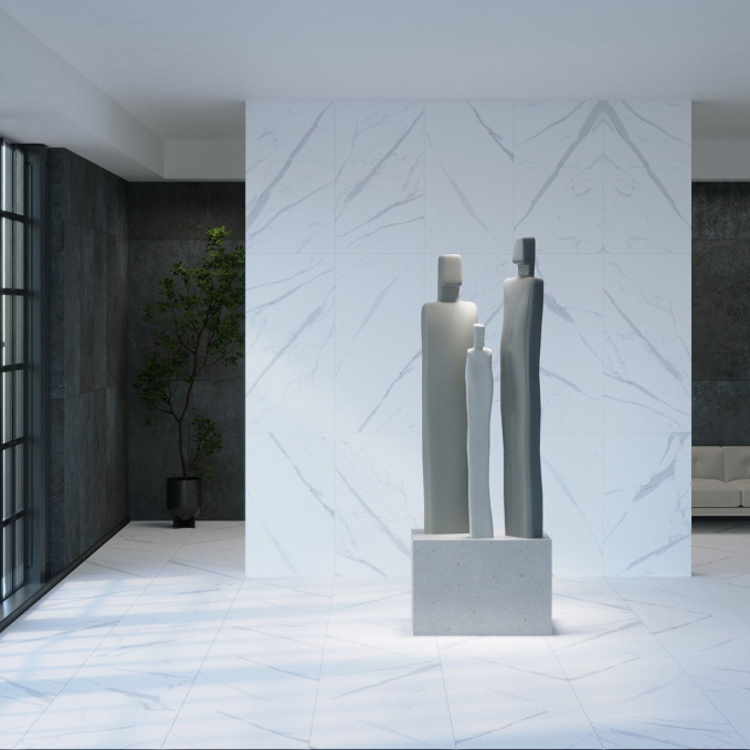 Керамогранит Pieza Ceramica Statuario White 60x120, ST016012N Керамогранит Pieza Ceramica Statuario White 60x120, ST016012N