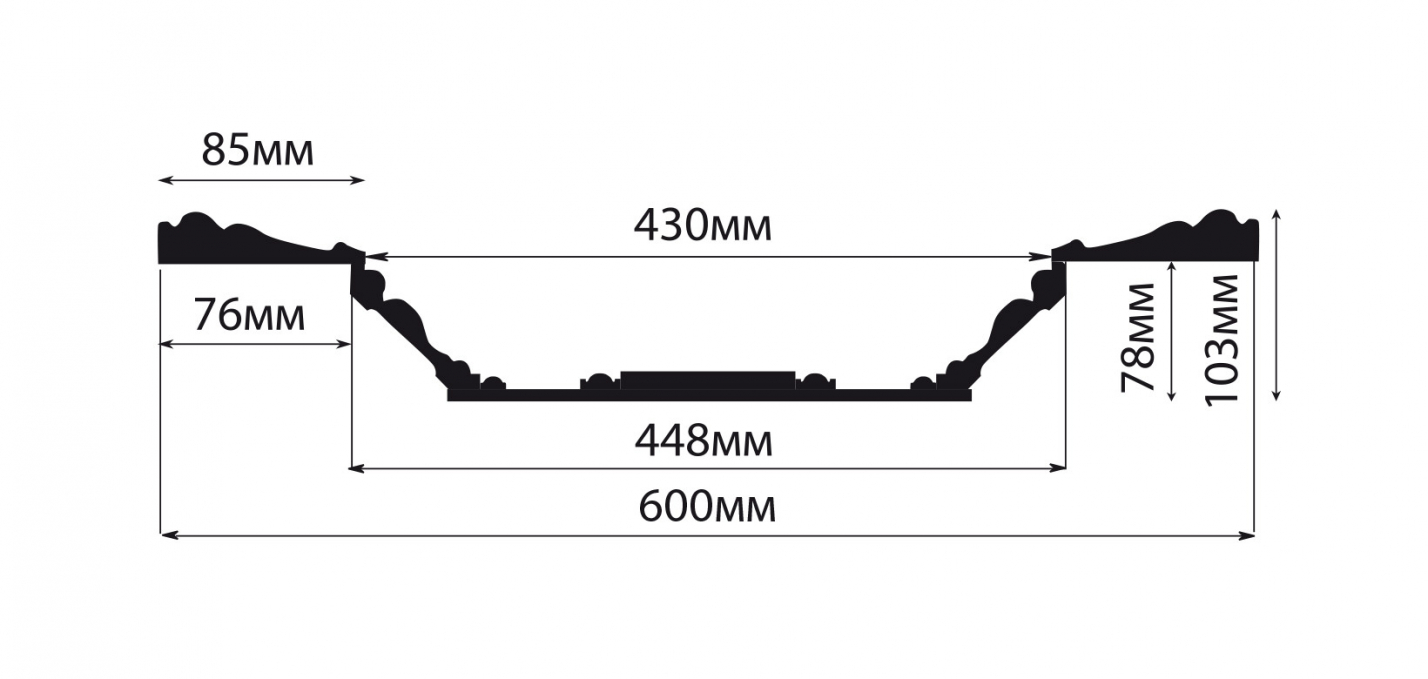 Кессон Decomaster KS-61-1, 600x600x103 мм Кессон Decomaster KS-61-1, 600x600x103 мм