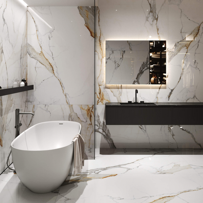 Керамогранит Artcer 1XL Calacatta Belisimo Poli 120x180 Керамогранит Artcer 1XL Calacatta Belisimo Poli 120x180