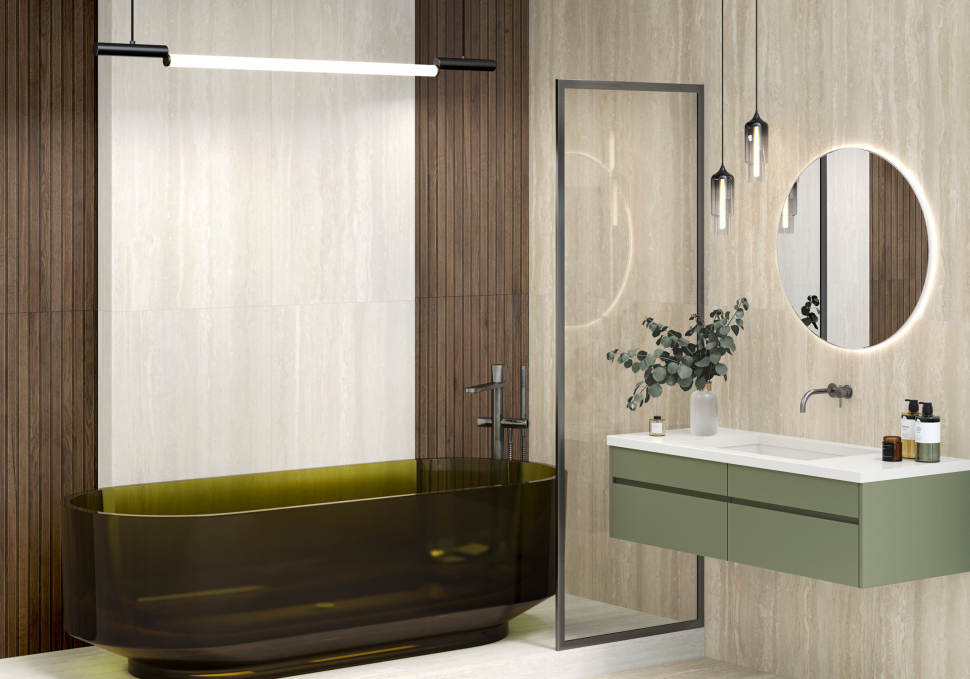 Керамогранит LCM Travertine World Crema 60x120, 60120TVW02M Керамогранит LCM Travertine World Crema 60x120, 60120TVW02M