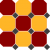 Керамогранит Top Cer Octagon New 4420/21 Oct14-A Brick Red 20 Ochre Yellow 21 Black 14 Dots 30x30, OCT20/21 DOT14-A