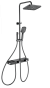 Душевая стойка со смесителем Wonzon & Woghand Shelf WW-B4161-BGG темный графит брашированная с термостатом и гигиеническим душем