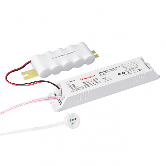 Блок аварийного питания ARJ-EMG-6W-1.5H-NiCd, Arlight, 031831, изображение 1 Блок аварийного питания ARJ-EMG-6W-1.5H-NiCd, Arlight, 031831, изображение 1
