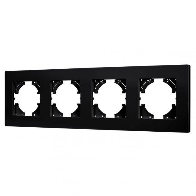 Рамка пластиковая FRM-PERIO-PL-4-BK, Arlight, 049759, изображение 1