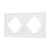 Рамка пластиковая FRM-TENDO-SFPL-2-WH, Arlight, 054649