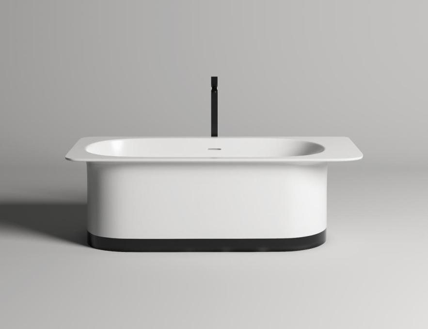 Ванна из искусственного камня Salini Ninfea 180x80 102721MF белый RAL матовая отдельно стоящая