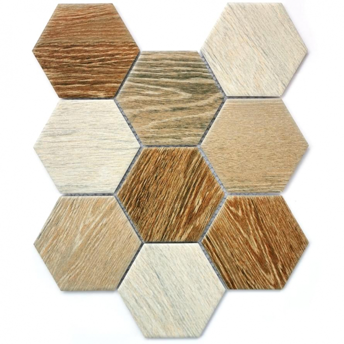 Мозаика Bonaparte Mosaics Wood Comb 25.6x29.5 (95*110*6)