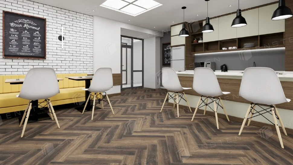 Каменный ламинат SPC Ensten Valland Parquet Каштан, ECO 103-02 Каменный ламинат SPC Ensten Valland Parquet Каштан, ECO 103-02