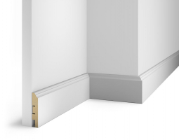 Плинтус Cosca Decor AP07 под покраску, 80x16x2400 мм, МДФ Плинтус Cosca Decor AP07 под покраску, 80x16x2400 мм, МДФ