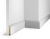Плинтус Cosca Decor AP07 под покраску, 80x16x2400 мм, МДФ