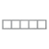 Рамка пластиковая VOLTUM S70 на 5 постов, (серый), Voltum, VLS100516