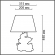 Настольная лампа E27 1*60W 220V CATTY MODERNI LN26 514 LUMION 8128/1T, схема товара Настольная лампа E27 1*60W 220V CATTY MODERNI LN26 514 LUMION 8128/1T, схема товара