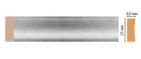 Молдинг Decomaster D046-375, 25x8x2400 мм
