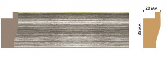 Багет Decomaster FM3-1, 38x20x2850 мм Багет Decomaster FM3-1, 38x20x2850 мм