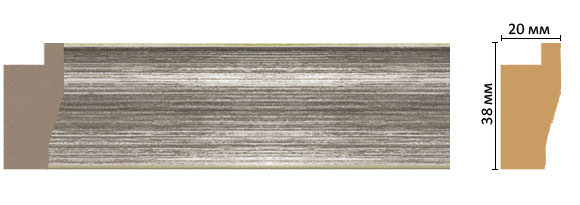 Багет Decomaster FM3-1, 38x20x2850 мм Багет Decomaster FM3-1, 38x20x2850 мм