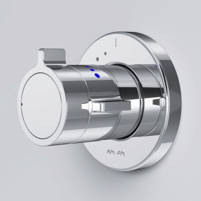 Смеситель для душа AM.PM X-Joy F85A65600 хром встраиваемый, термостат Смеситель для душа AM.PM X-Joy F85A65600 хром встраиваемый, термостат