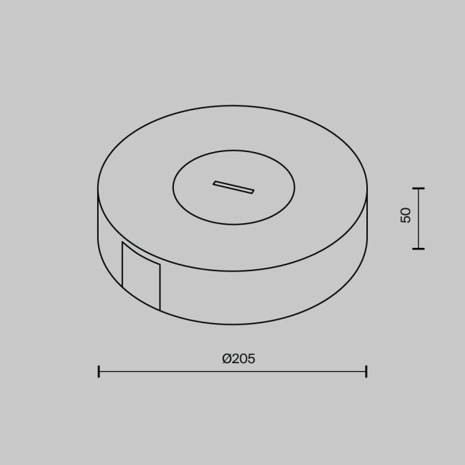 Потолочная накладная чаша для блока питания Parity черная, TRA130SC-1B, изображение 4 Потолочная накладная чаша для блока питания Parity черная, TRA130SC-1B, изображение 4
