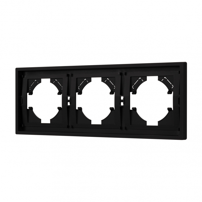 Рамка пластиковая FRM-TENDO-SFPL-3-BK, Arlight, 054650, изображение 1 Рамка пластиковая FRM-TENDO-SFPL-3-BK, Arlight, 054650, изображение 1