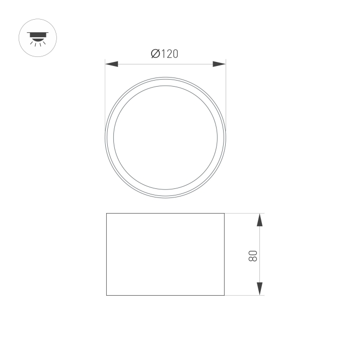 Светильник SP-BISCOTTO-R120-12W Warm3300-MIX (BK-GD, 80 deg, 230V), Arlight, 055026, изображение 6 Светильник SP-BISCOTTO-R120-12W Warm3300-MIX (BK-GD, 80 deg, 230V), Arlight, 055026, изображение 6