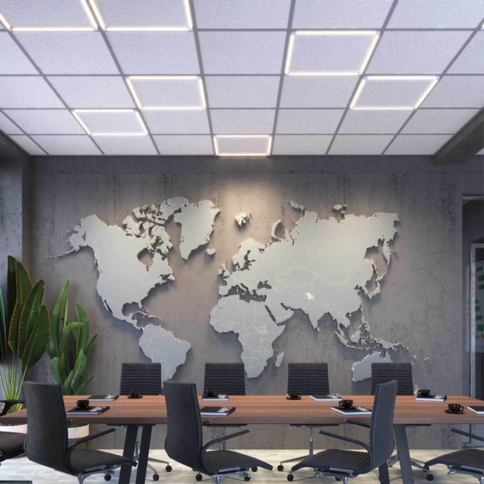 Светодиодный светильник встраив. в Армстронг IP20 LED 4000К 48W 100-265V NELIO SPOT NT20 548 NOVOTECH 358455, фото в интерьере 1 Светодиодный светильник встраив. в Армстронг IP20 LED 4000К 48W 100-265V NELIO SPOT NT20 548 NOVOTECH 358455, фото в интерьере 1