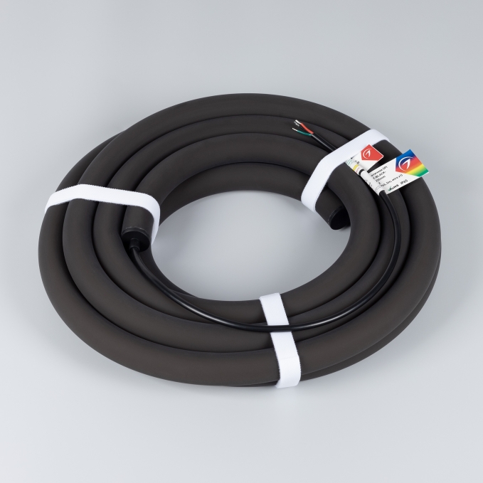 Светодиодная лента герметичная SPI MOONLIGHT-BLACK-TOP-G180-D25mm 12V RGB-PX2 (21.6 W/m, IP65, 5m, wire x1), Arlight, 044932, изображение 5