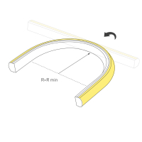 Светодиодная лента герметичная MOONLIGHT-TOP-X320-11x7mm 24V Warm2700 (10 W/m, IP65, CSP, 5m, wire x2), Arlight, 039445