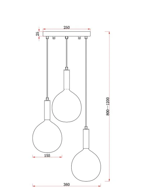 Подвесной светильник Колебание G9x3, Freya, FR5269PL-03CH
