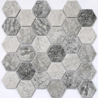 Мозаика Bonaparte Mosaics Olmeto Grey 27.1x28.2 (51*59*6)