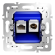 Механизм розетки TV+RJ45 кат. 6, S70, Voltum, VLS0607M