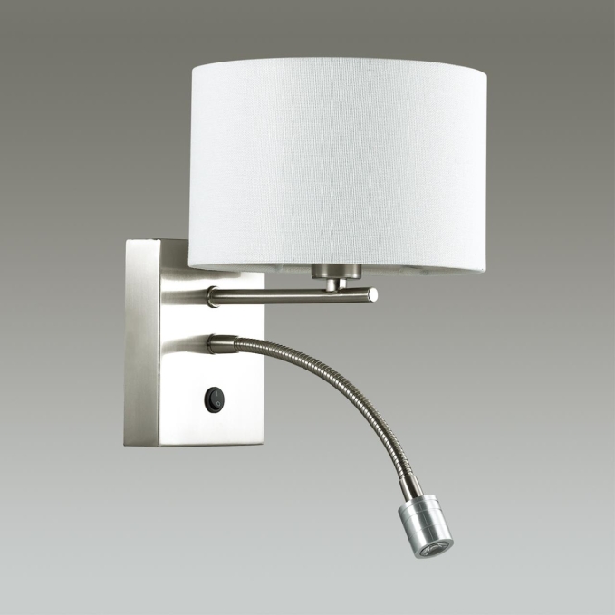 Бра E14 40W + LED 3W 4000K 220V NIKKI MODERNI LN26 525 LUMION 3745/1A, фото на цветном фоне 1