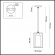 Подвес E27 1*60W 220V ELLIOT SUSPENTIONI LN26 413 LUMION 3728/1, схема товара Подвес E27 1*60W 220V ELLIOT SUSPENTIONI LN26 413 LUMION 3728/1, схема товара
