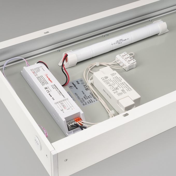 Светильник IM-EMERGENCY-1.5H-S300x1200-45W Warm3000 (WH, 120 deg, 230V), Arlight, 034938, изображение 3 Светильник IM-EMERGENCY-1.5H-S300x1200-45W Warm3000 (WH, 120 deg, 230V), Arlight, 034938, изображение 3