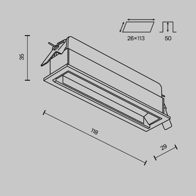Потолочный светильник Фокус / FOCUS LED 12 Вт 2700 К 50°, C055CL-L12B2.7K-W-B, изображение 7 Потолочный светильник Фокус / FOCUS LED 12 Вт 2700 К 50°, C055CL-L12B2.7K-W-B, изображение 7