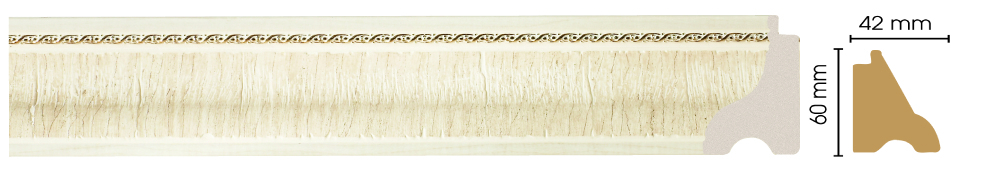 Багет Decomaster 175-6, 60x42x2900 мм Багет Decomaster 175-6, 60x42x2900 мм