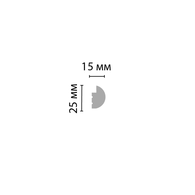 Молдинг Decomaster D327-1 ДМ, 25.4x15x2900 мм Молдинг Decomaster D327-1 ДМ, 25.4x15x2900 мм