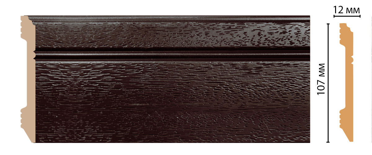 Плинтус напольный Decomaster D105-433ДМ, 107x12x2400 мм Плинтус напольный Decomaster D105-433ДМ, 107x12x2400 мм