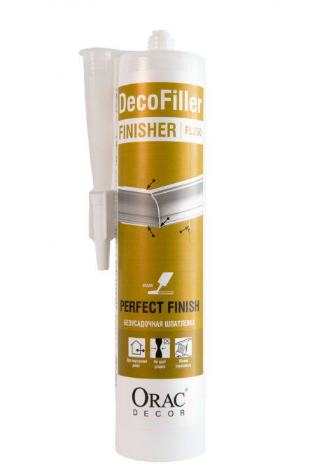 Шпатлевка для стыков и торцов Orac Decor FL350 DecoFiller 310 мл. Шпатлевка для стыков и торцов Orac Decor FL350 DecoFiller 310 мл.